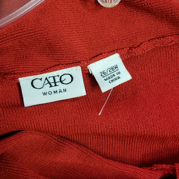 NWOT red sleeveless lightweight sweater - Picture 2 of 3